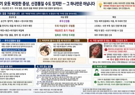 두피가 찌릿하고 열감이 있을 때: 원인 감별과 진료 기준