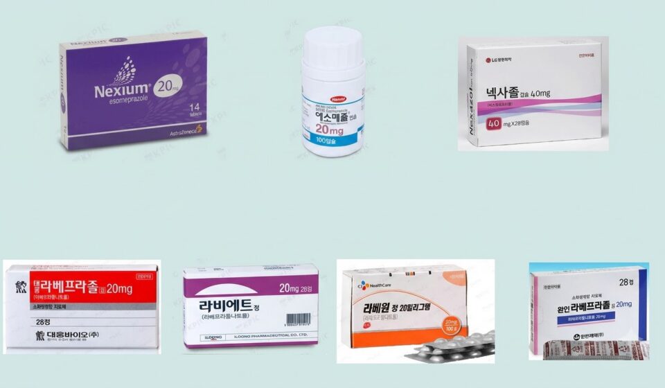 에소메프라졸, 판토프라졸, 라베프라졸, 란소프라졸, 오메프라졸, 일라프라졸: PPI() 장기복용 안내서