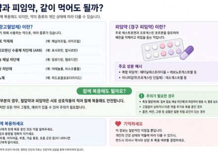 혈압약과 피임약, 같이 먹어도 될까