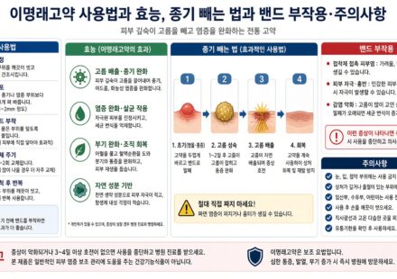 이명래고약 사용법과 효능 종기 빼는 법과 밴드 부작용 주의사항 총정리