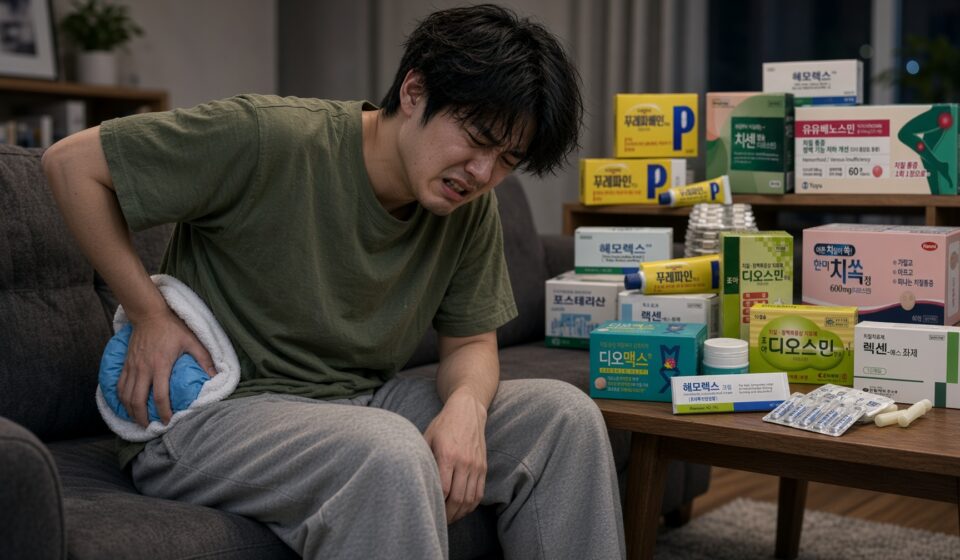 바르고, 넣고, 먹는다: 약국 치질약 3종 완전 비교 (연고·좌제·디오스민)