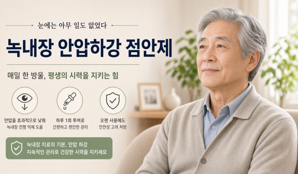 눈에는 아무 일도 없었다: 녹내장 안압하강 점안제, 계열별 부작용과 넣는 법