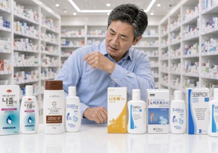 어깨 위에 비듬, 약국 항진균 비듬샴푸 성분별 비교