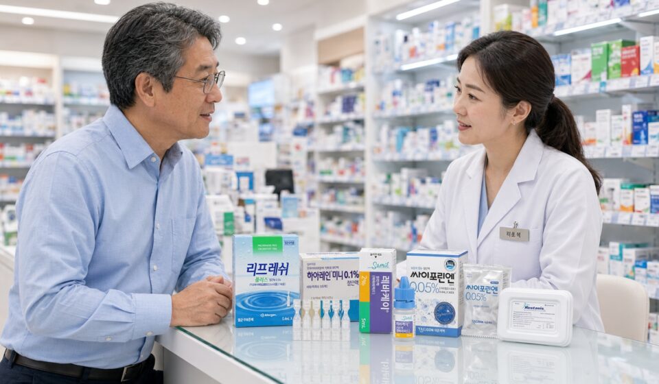안구건조증 처방 점안제, 인공눈물과 갈라지는 지점