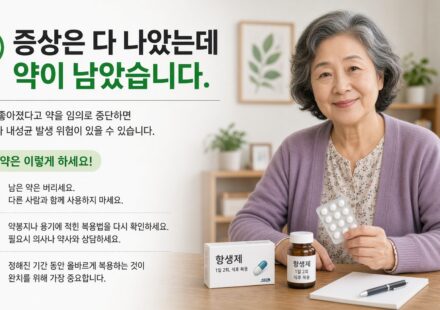 증상은 다 나았는데 약이 남았습니다. 계속 먹을까? 버릴까? 보관할까?