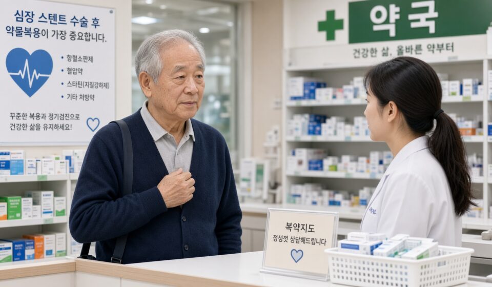 심장 스탠트 수술하신 할아버지