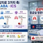 처방전에 적힌 그 이름: COPD 흡입기 LAMA·LABA·ICS 세 갈래와 환절기 급성악화